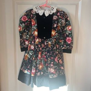 Vintage Mon Cheri Floral Victorian  Petticoat Dress, size 6/7(approximat…